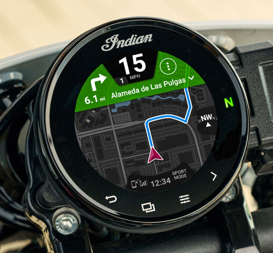 4 inch touchscreen met Ride Command