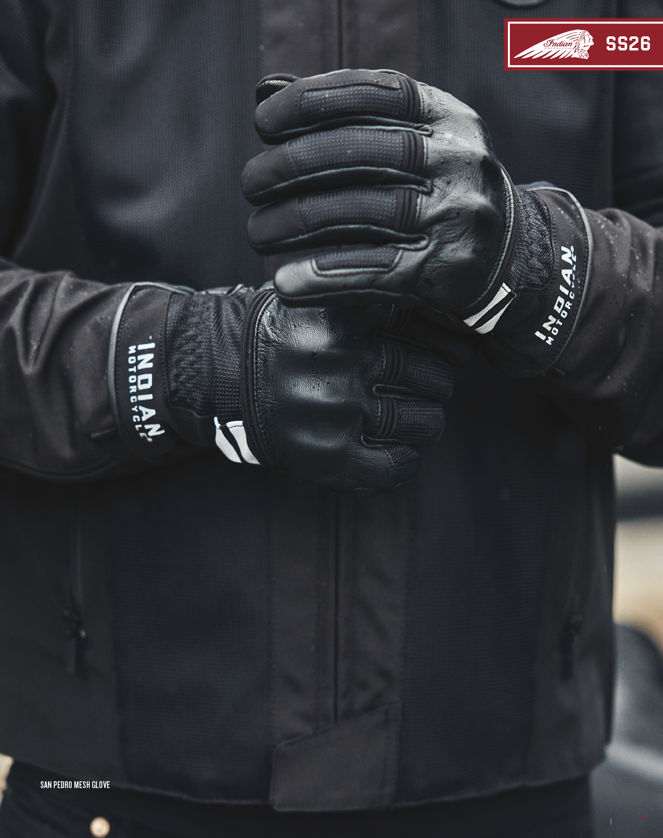A man wearing black gloves and a black jacket. AI generated content